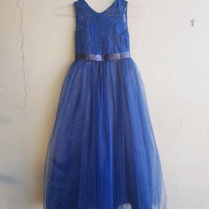 Girls Navy Blue Dress